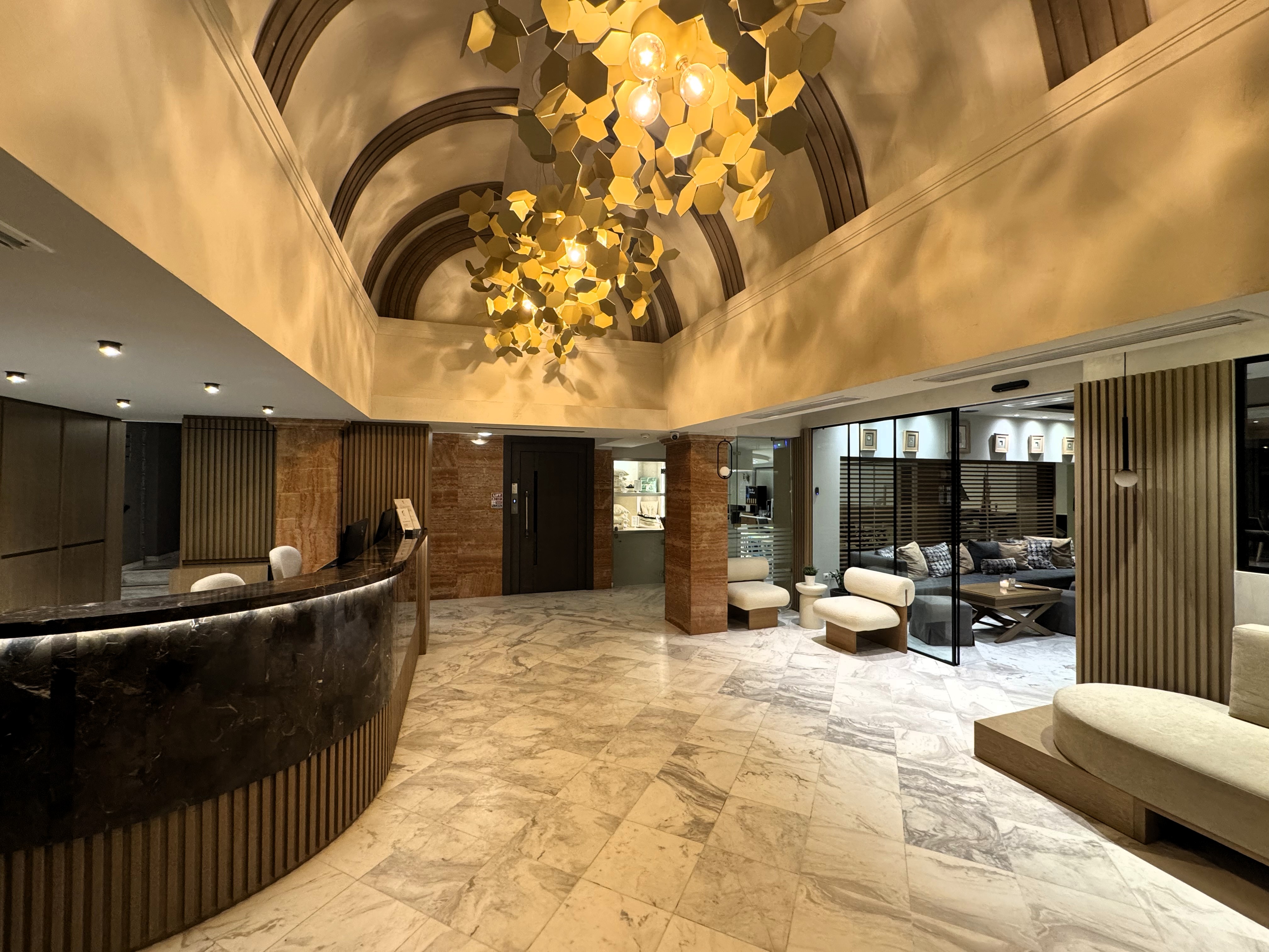 Lobby lounge seating